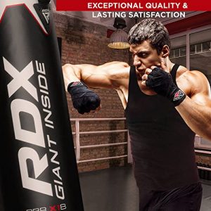 RDX Boxing Hand Wraps Inner Gloves, 180 Inches Elasticated Thumb Loop Bandages, Men Women Mexican Style Under Mitts Wrist Hand Protection, Muay Thai MMA Kickboxing Martial Arts, Punching Training