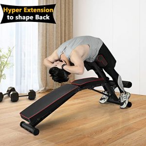 GIKPAL Weight Bench - 2022 Version Adjustable Workout Bench Press for Full Body Strength Training, 600 lbs Capacity Heavy Duty Exercise Sit Up Incline Decline Flat Bench