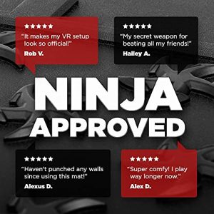 VR Ninjas Virtual Reality Gear Gaming Mat | The Original Non Slip, Comfortable Cushion Floor Mat For Position Orienting | Foam Anti Fatigue Mats | Premium Accessories For Game Room | PSVR FR XR AR