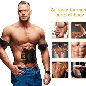 Antmona Abs Stimulator, Muscle Toner - Abs Stimulating Belt- Abdominal Toner- Training Device for Muscles- Wireless Portable to-Go Gym Device- Muscle Sculpting at Home- Fitness Equipment, Black (ED406A)