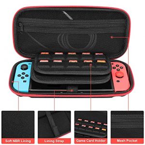 FunnyStar Heavy Equipment and Machinery Carrying Case Protective Shell Storage Handbag Compatible with Nintendo Switch