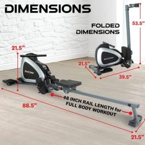 Fitness Reality 1000 Plus Bluetooth Magnetic Rowing Rower with Extended Optional Full Body Exercises with a Free 6 Month MyCloudFitness App Subscription