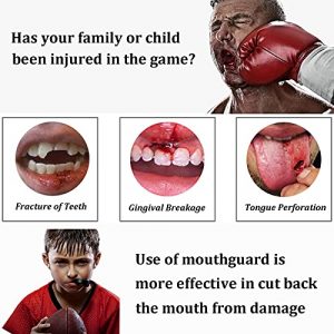 Mengdger Youth Mouth Guard Football MouthGuard Sports Kids Boys Mouthpiece Teeth Braces EVA Double Colored for MMA Boxing Rugby Kickboxing Taekwondo Softball Lacrosse(6 Pack)