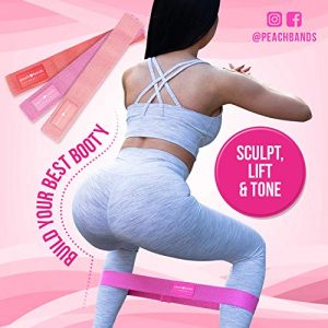 Peach Bands Hip Band Set - Fabric Resistance Bands - Exercise Bands for Leg and Butt Workouts