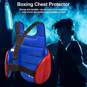 JUMM Kickboxing Body Protector Sparring Gear Chest Guard Boxing MMA Martial Arts Body Protector Target