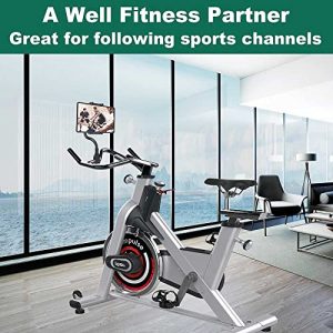 Cuxwill Gooseneck Spin Bike Tablet Mount Holder for 4-13