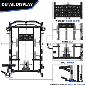 ER KANG Smith Machine Cage, Home Gym Equipment, Total Body Workout…