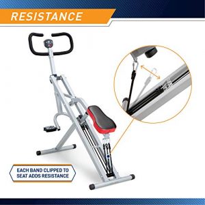 Marcy Squat Rider Machine for Glutes and Quads Workout XJ-6334, Silver & Black