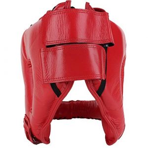 Cleto Reyes Redesigned Headgear with Rounded Nylon Face Bar Wide Space Inside, RED