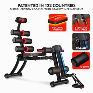 MBB 22 in 1 Wonder Master Core & Abdominal Workout Chair,Foldable & Adjustable Rowing Machine,22 Ways to Exercise,Fitness Equipment for Home Gym Sports 