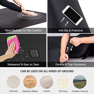 Gxmmat Large Yoga Mat Non-Slip 7'x5'x9mm, Thick Workout Mats for Home Gym Flooring, Extra Wide Exercise Mat for Men and Women Without Shoes, Non-Toxic Memory Foam, Comfortable for Stretching, Cardio