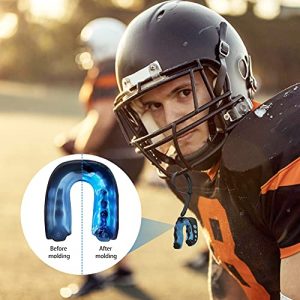 Number-one 4 Pack Soft Mouth Guard with Strap, Professional Sports Mouthguard for Boxing, Jujitsu, MMA, Football, Basketball, Hockey, Karate, Rugby Teeth Armor to Protect Braces for Adult & Youth