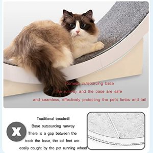 RSTJVB Dog Treadmill, Pet cat Climbing Frame, Cat Exercise Wheel Pet Running Machine Silent cat Treadmill, Smooth Run Freely for Small/Medium-Sized Dogs Indoor Exercise