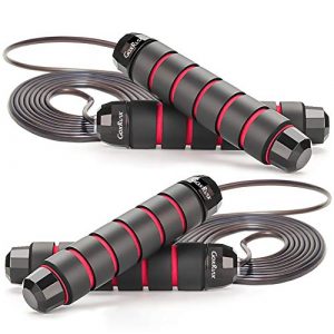 Jump Rope Skipping Rope for Workout, Jumping Rope for Fitness (Red Red)