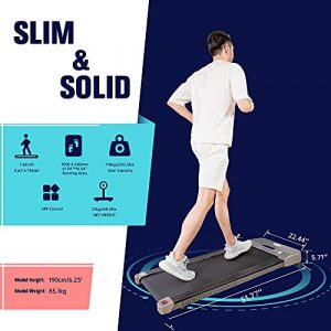 Walking Treadmill Under Desk Treadmill for Office Compact Flat Walking Pad Treadmills for Home Office Fully Assembled Egofit Walkpad F1