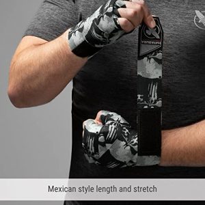 Hayabusa Marvel Hero Elite Mexican Style Boxing Hand Wraps for Men & Women - The Punisher, 180 Inches