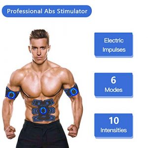 SPORTCDIA Abs Stimulator Ab Stimulator Rechargeable Ultimate Abs Stimulator for Men Women Abdominal Work Out Abs Power Fitness Abs Muscle Training Workout Equipment Portable