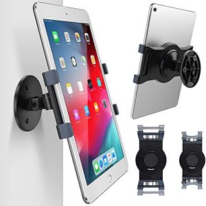 AboveTEK iPad Wall Mount, Swivel 360° Rotating Tablet Holder Two Brackets to Fit 6-13