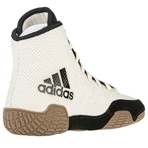 adidas Men's Tech Fall 2.0 Wrestling Shoe, Chalk White/Black/Gum, 9