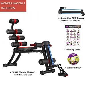 MBB 22 in 1 Wonder Master Core & Abdominal Workout Chair,Foldable & Adjustable Rowing Machine,22 Ways to Exercise,Fitness Equipment for Home Gym Sports 