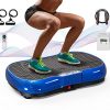 Vibration Plate Exercise Machine with Bluetooth Speaker, 99 Levels & 10 Modes Whole Body Shape Vibration Platform Machine with Jump Rope for Weight Loss Fitness, Home Gym Equipment Workout Machine