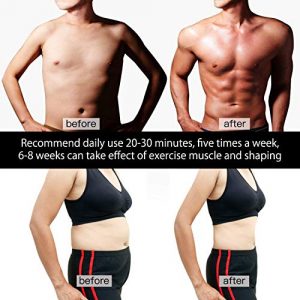 Mothermed EMS Waist Trimmer Fitness Belt Abs Stimulator Muscle Toner Electrode Slimming Trainer Belts Abdomen Belly Workout Toning Massager Home Exercise Belt for Men and Women Arm Thigh Leg Butt