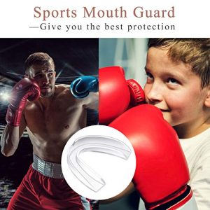 BBTO 20 Pieces Sports Mouth Guards Mouth Protection Athletic Mouth Guard for Kids and Adults (Transparent)