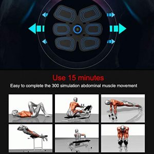 Muscle Toner, Rechargeable Ab Machine, Abdominal Muscle Sculpting at Home, Abdominal Toning Belt for Women and Men - Effective Abdominal Trainers, Portable Fitness Exercise Workout Equipment