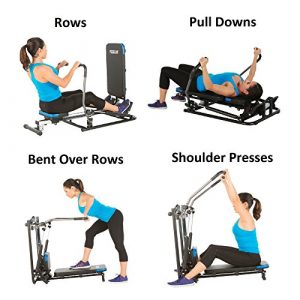 ProGear 750 Rower with Additional Multi Exercise Workout Capability, Black