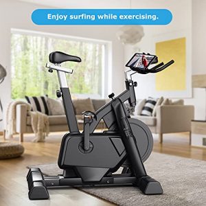 MECO Tablet Holder Mount, iPad Mount, Phone iPad Holder Stand for Spinning Bike, Microphone Stand, Bicycle, Motorcycle, Treadmill, Fit for iPad Pro/Air/Mini,Samsung, iPhones, Tablets 4.7-12.9