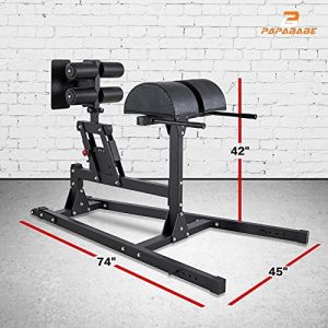papababe Glute and Ham Developer (GHD), Adjustable Glute Hamstring Machine for Glute Ham Raise GHD sit-ups
