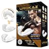 UROKAZ Football Mouth Guard Sports 5 Pieces Mouthguard and Mouthpiece for Boxing, MMA, Basketball, Lacrosse, Muay Thai, Hockey Mouthguards One Size Fit All for Contact and Non Contact Sport