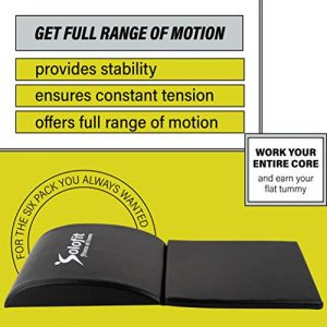 Solofit Ab Exercise Mat With Tailbone – Abdominal, Sit Up & Core Trainer Pad for Full Range Motion Ab Workout - Provides Lower Back Support, Lumbar Support, Stretches Ab Muscles