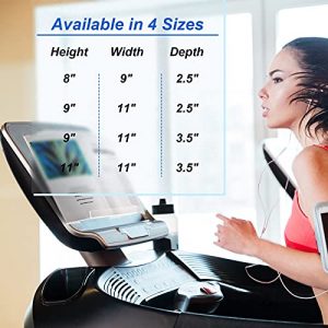 Treadmill Book Holder Clear Acrylic Reading Rack for Treadmill Universal Book Holder Compatible with Ipad, Kindle, Flat Tablet, Nook, eReader Magazine for Gym Exercising (9 x 11 x 2.5 Inches)