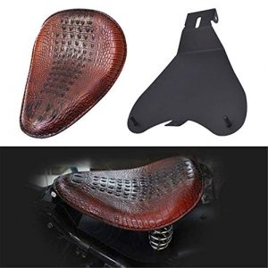 munirater Motocycle Brown Spring Seat with Seat Base Replacement for Honda Shadow Spirit ACE VT 1100 750