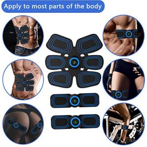 Muscle Toner, Rechargeable Ab Machine, Abdominal Muscle Sculpting at Home, Abdominal Toning Belt for Women and Men - Effective Abdominal Trainers, Portable Fitness Exercise Workout Equipment