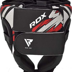 RDX Kids Headwear for Boxing, MMA Training, Junior Headwear for Cheeks, Forehead and Ear, Headwear for Muay Thai, Kickboxing, Sparring, Martial Arts Helmet, Karate, Taekwondo