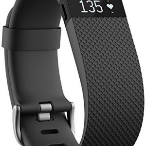 Fitbit Charge HR Wireless Activity Wristband (Black, Large (6.2 - 7.6 in))