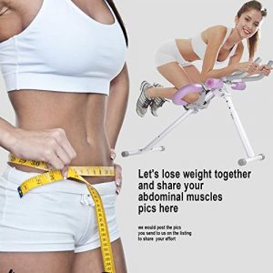 Ab Trainer Core & Abdominal Trainers AB Workout Machine Home Gym Strength Training Waist Cruncher Core Toner Buttocks Shaper with LCD Monitor Green