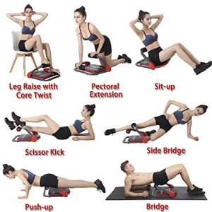 eHUPOO Ab Machine Abs Workout Equipment, Abs and Whole Body Exercise Equipment for Home Workouts,Core Strength Training&Abdominal Exercise Trainers With Resistance Bands for Home Gym.USA Patented