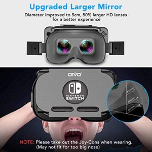 VR Headset Compatible with Nintendo Switch & Nintendo Switch OLED Model, OIVO 3D VR (Virtual Reality) Glasses, Switch VR Labo Goggles Headset for Nintendo Switch