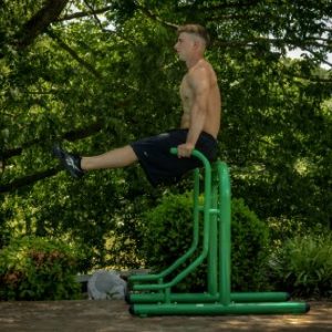 Stamina Outdoor Fitness Multi-Station Gym - Smart Workout App, No Subscription Required - Weatherproof Steel - for Dips, Push Ups, Pullups