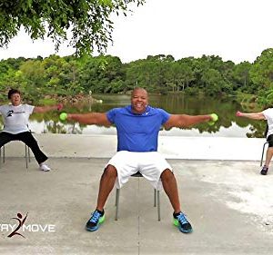 SEATED MIX CHAIR EXERCISE FOR SENIORS- 3 DVDs + 30 Exercise Segments + Resistance Band. Most Comprehensive Chair Exercise DVD for Seniors Available! Finally- Fun Chair Exercises for Seniors DVD!