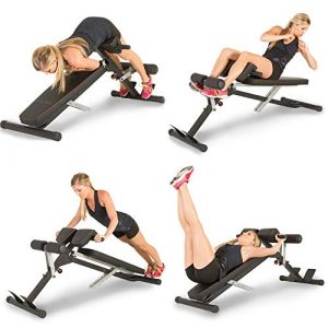 Fitness Reality X-Class Light Commercial Multi-Workout Abdominal/Hyper Back Extension Bench, Black