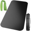 Exercise Equipment Mat - Treadmill Mat, Exercise Bike Mat, Fitness Mat, Gym Mats, Elliptical Mat, Yoga Mat, Gym Mat Use on Hardwood Floors and Carpet Protection (Small - 47.3" x 23.6")