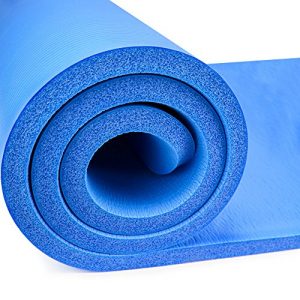 Yoga Cloud - Extra Thick 1" Exercise Mat with Shoulder Sling - 25mm Non-slip, Moisture-Resistant Foam Cushion for Pilates and Working Out - Ultra Balance & Support for Joint Health, & Physical Therapy
