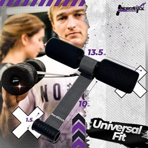 Nordstick Plus Hamstring Curl Strap - 10 Second Setup Hamstring Curl - Durable and Comfortable Leg Curl Machine - Tested to Hold 300+ pounds for Nordic Hamstring Curl - Premium Home Workout Gear