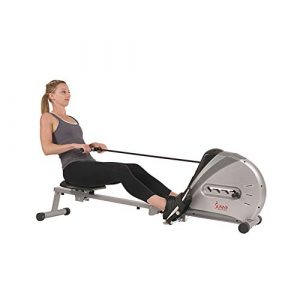 Sunny Health & Fitness SF-RW5606 - Rowing Machine Rower Ergometer with Digital Monitor